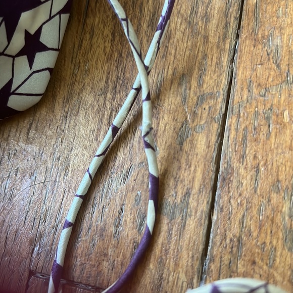 Julie Brown Purple Silk Star cross back short dress - Picture 7 of 7